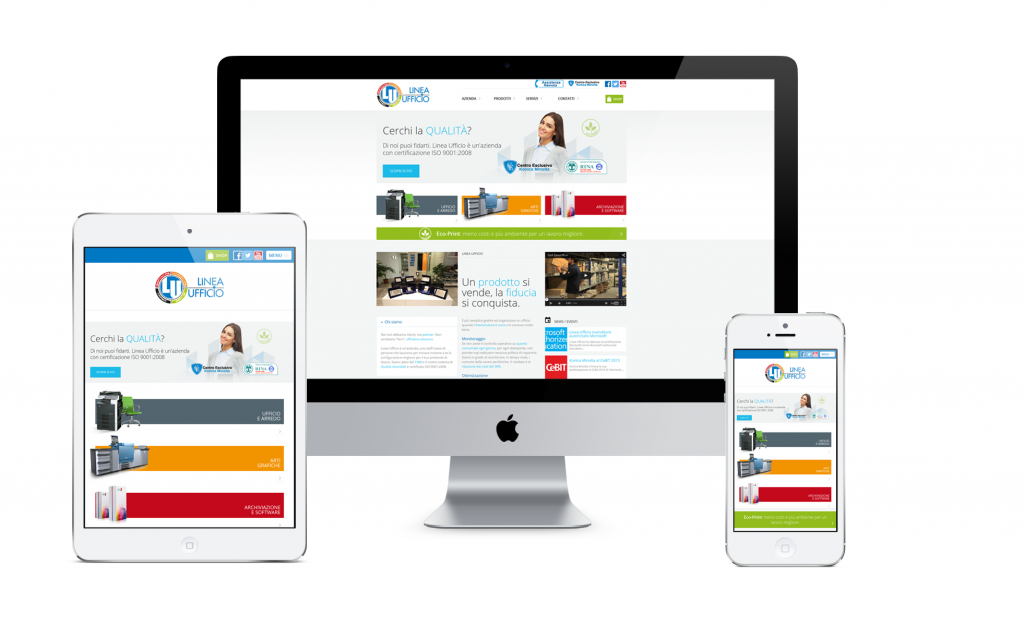 sito responsive: sito ottimizzato per pc, tablet, smartphone